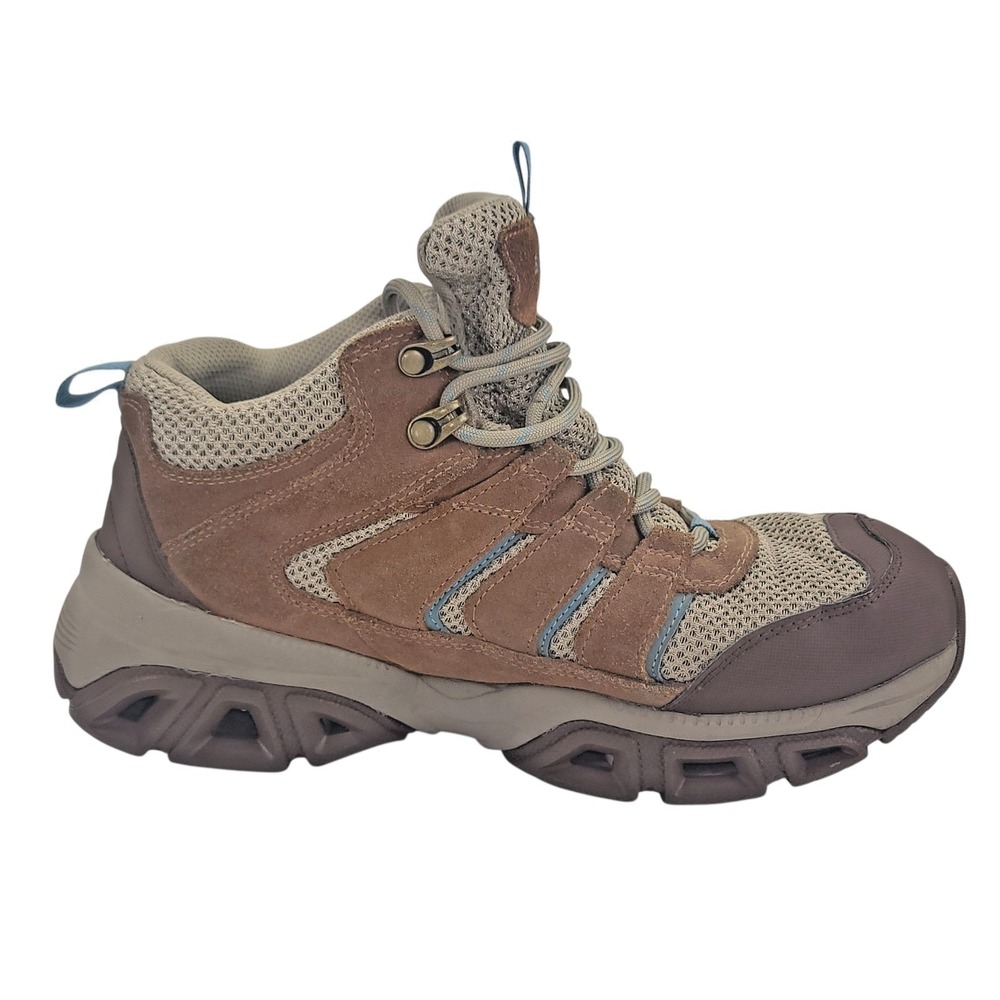 Skechers Women's Glide Step Atlanta Hiking Shoes Size 8.5 Brown Leather - Picture 6 of 12